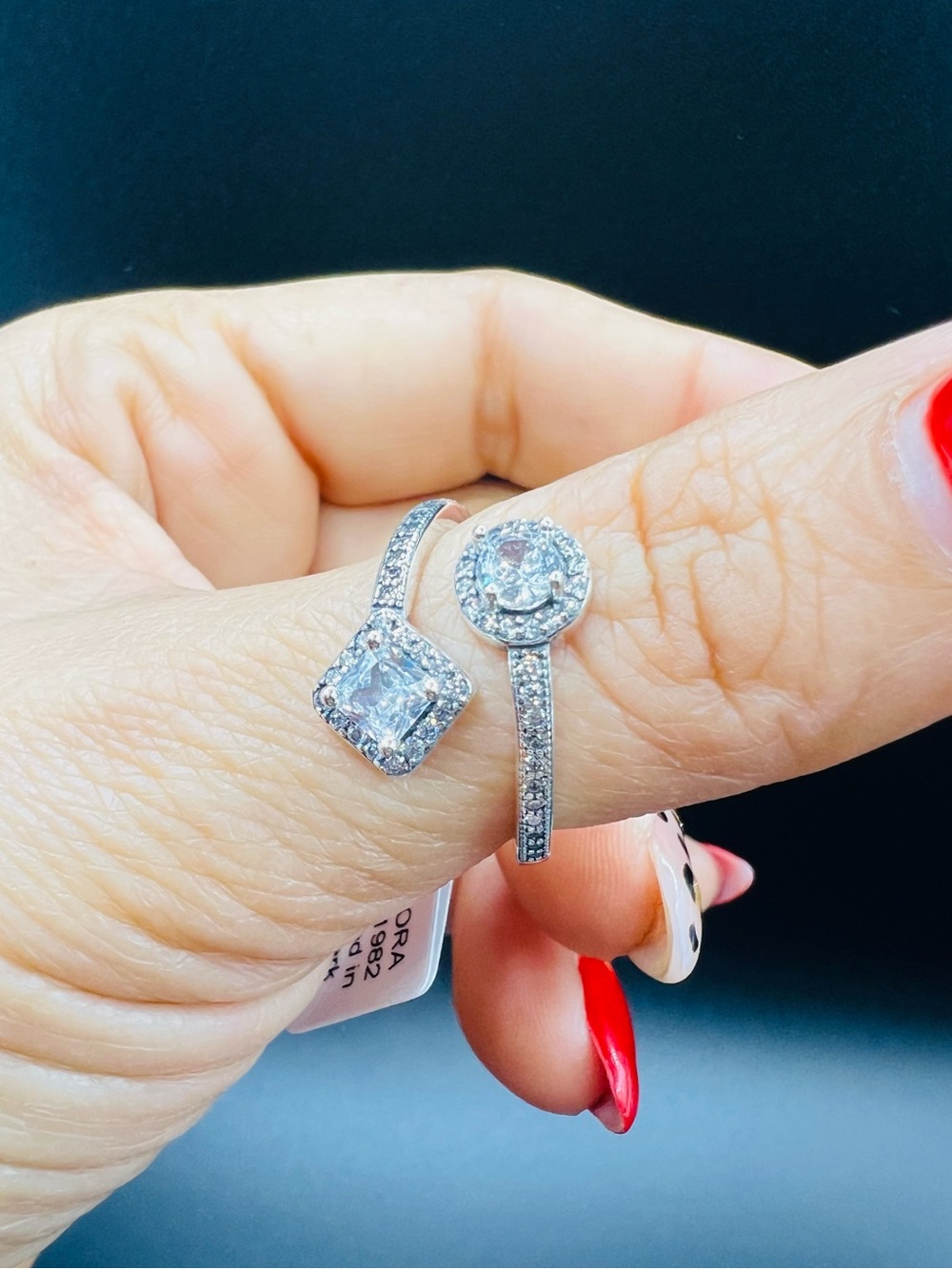 Pandora Abstract Elegance ring in sterling silver 925, Size: 58/ 8.5